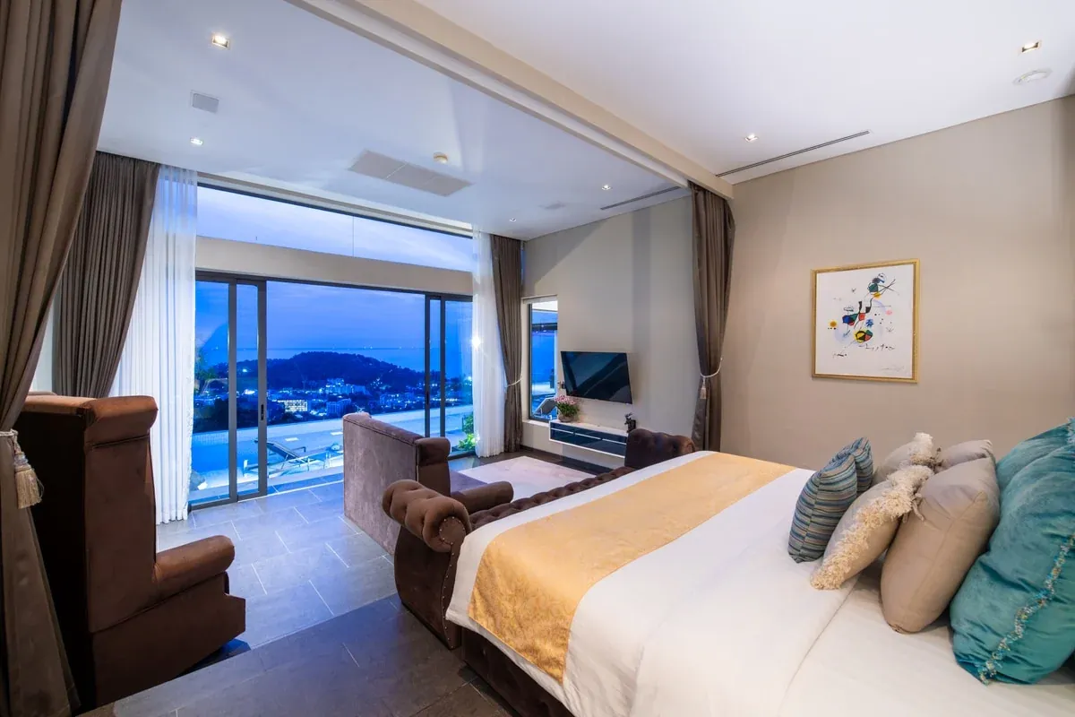 Surin Ocean View Villa master suite